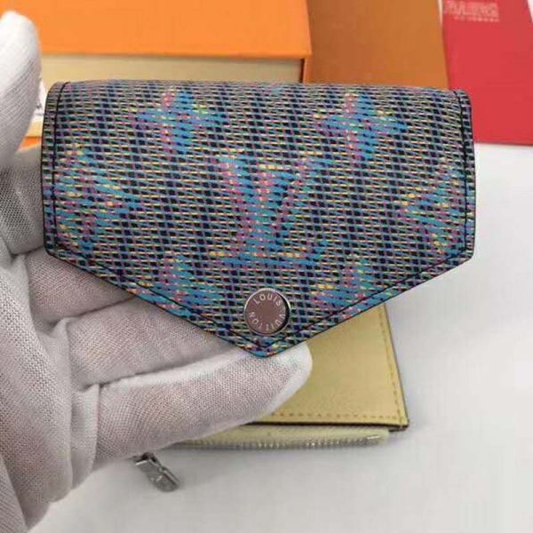 Louis Vuitton LV Unisex Zoe Wallet Monogram LV Pop Blue (10)