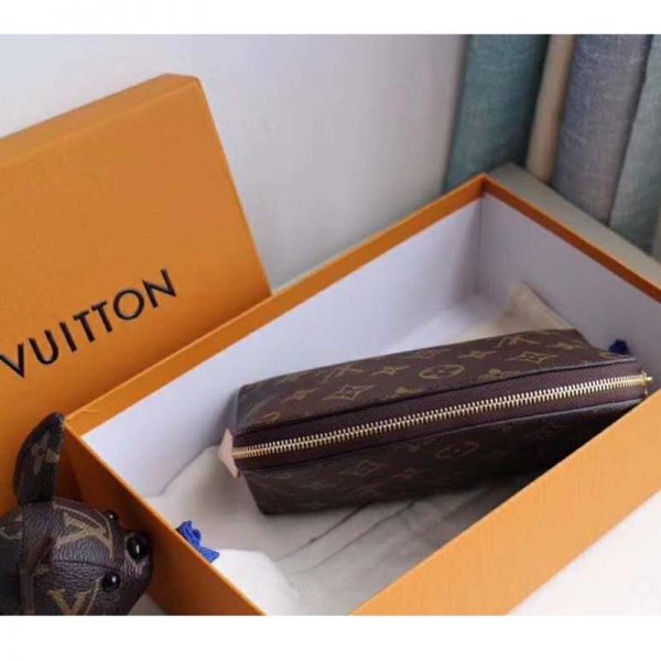 Louis Vuitton LV Women Cosmetic Pouch in Monogram Canvas-Brown (6)