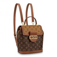 Louis Vuitton LV Women Dauphine Backpack PM Monogram Canvas-Brown