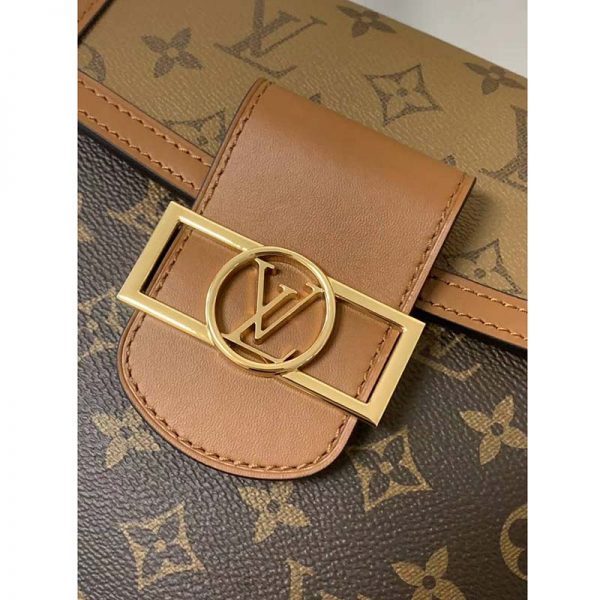 Louis Vuitton LV Women Dauphine Backpack PM Monogram Canvas-Brown (2)