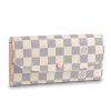 Louis Vuitton LV Women Emilie Wallet Damier Azur Canvas-Pink