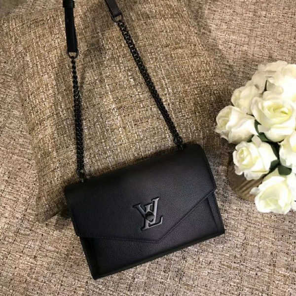 Louis Vuitton LV Women Mylockme BB Soft Grained Calfskin-Black (2)
