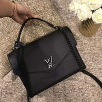 Louis Vuitton LV Women Mylockme Bag Soft Grained Calfskin-Black