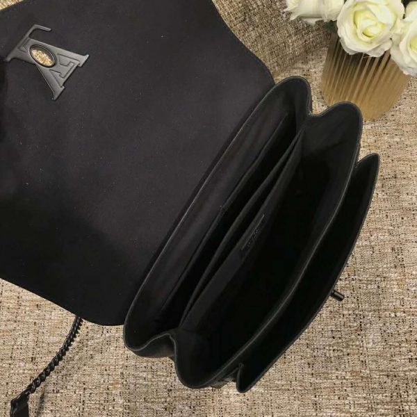 Louis Vuitton LV Women Mylockme Bag Soft Grained Calfskin-Black (8)