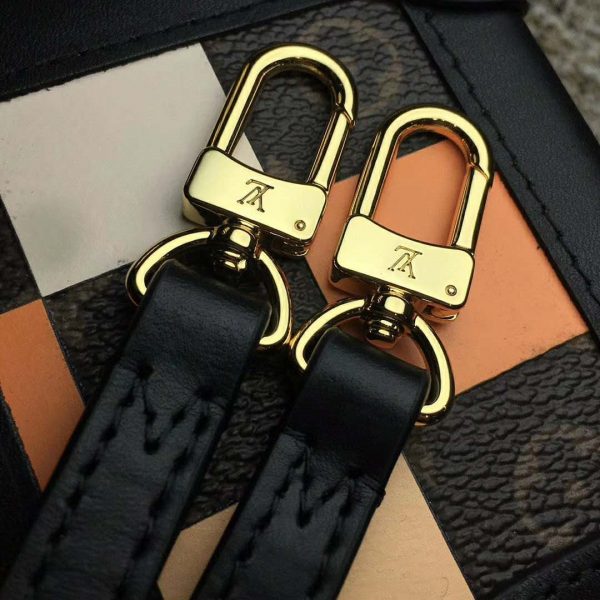 Louis Vuitton LV Women Petite Malle Handbag in Calfskin Leather-Brown (8)
