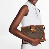 Louis Vuitton LV Women Pochette Dauphine Monogram Canvas-Brown