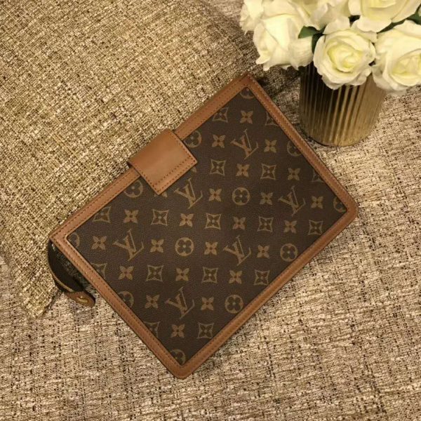 Louis Vuitton LV Women Pochette Dauphine Monogram Canvas-Brown (3)