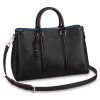 Louis Vuitton LV Women Soufflot MM in Epi Leather-Black