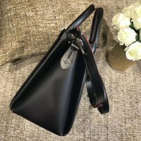 Louis Vuitton LV Women Soufflot MM in Epi Leather-Black