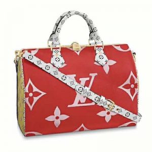 Louis Vuitton LV Women Speedy Bandoulière 30 in Monogram Canvas-Red