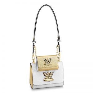 Louis Vuitton LV Women Twist PM and Twisty Epi leather-White