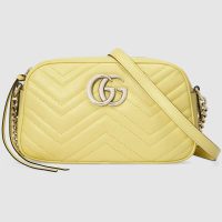 Gucci GG Women GG Marmont Small Shoulder Bag Matelassé Chevron Leather-Pink