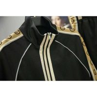 Gucci GG Men Oversize Technical Jersey Jacket Interlocking G-Black