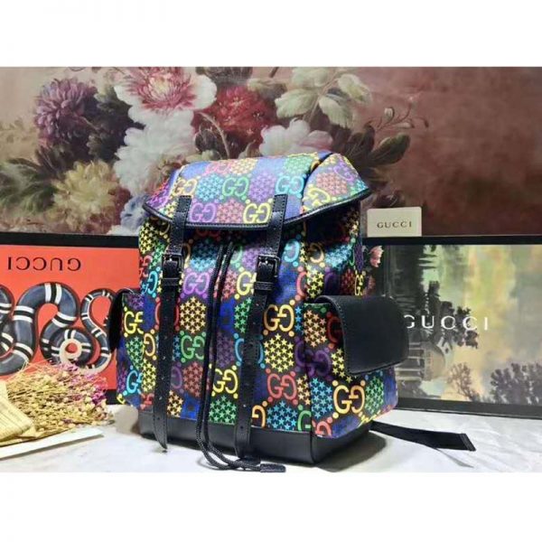 Gucci GG Unisex Medium GG Psychedelic Backpack Psychedelic Supreme Canvas (3)