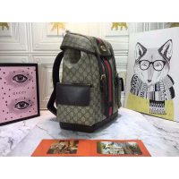 Gucci GG Unisex Ophidia GG Medium Backpack BeigeEbony Supreme Canvas