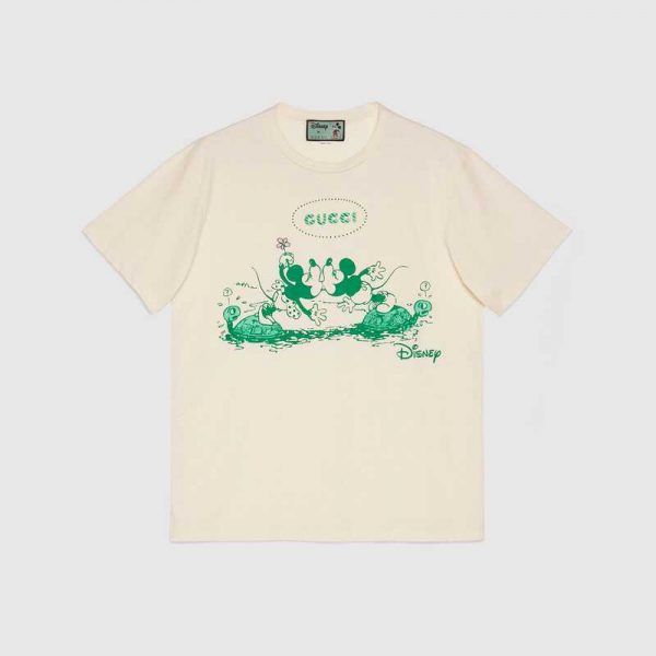 Gucci GG Women Disney x Gucci T-Shirt White Cotton Jersey