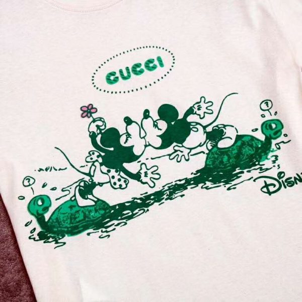 Gucci GG Women Disney x Gucci T-Shirt White Cotton Jersey (9)