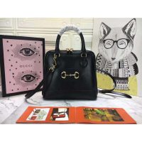 Gucci GG Women Gucci 1955 Horsebit Small Top Handle Bag-Black