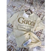 Gucci GG Women Gucci Glitter Print T-Shirt Cotton-White