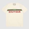 Gucci GG Women's Gucci Boutique Print T-Shirt-White