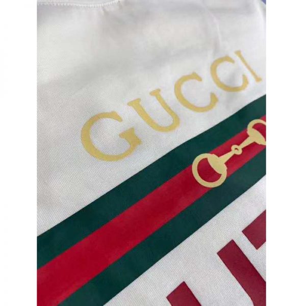 Gucci GG Women’s Gucci Boutique Print T-Shirt-White (9)