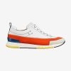 Hermes Men Rapid Sneaker Shoes White Sole-Orange