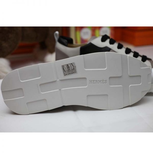 Hermes Men Rebus Sneaker Shoes White (5)