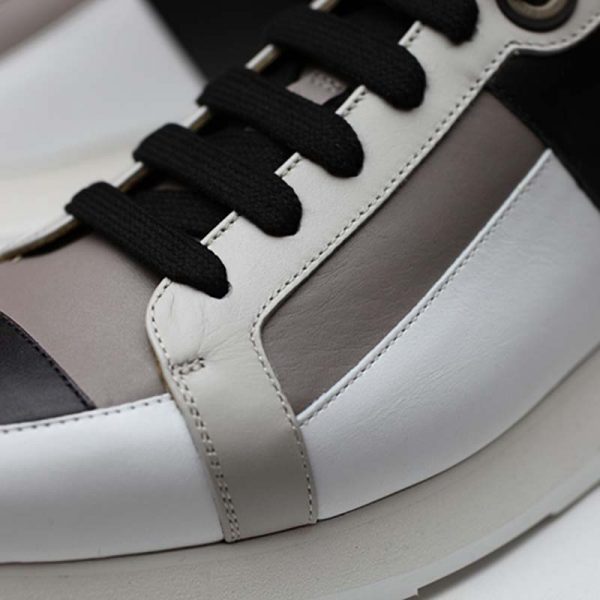 Hermes Men Rebus Sneaker Shoes White (6)