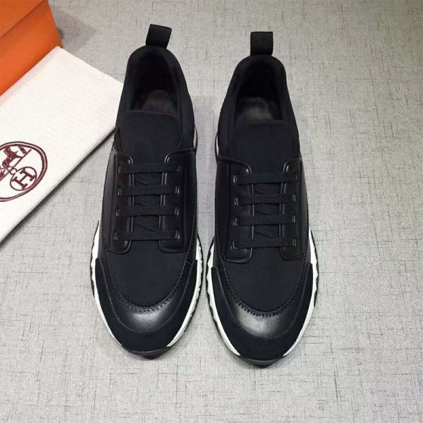Hermes Men Shoes Stadium Sneaker-Black (3)