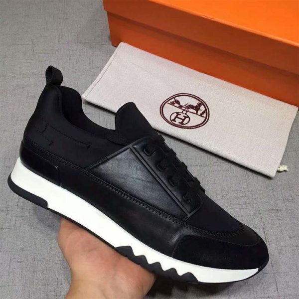 Hermes Men Shoes Stadium Sneaker-Black (5)