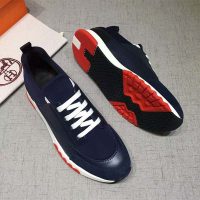 Hermes Men Shoes Stadium Sneaker-Blue 1