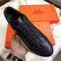 Hermes Men Trail Sneaker in Calfskin-Black