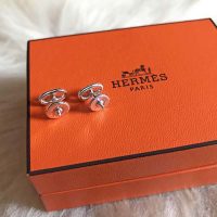 Hermes Women Chaine D’Ancre Earrings Very Small Model Jewelry Silver