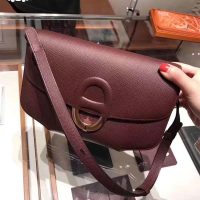 Hermes Women Cherche-Midi 25 Bag in Epsom Calfskin-Purple