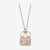 Hermes Women Constance Amulette Pendant Jewelry Pink Gold