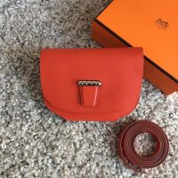 Hermes Women Convoyeur Mini Bag in Calfskin-Orange