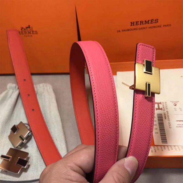 Hermes Women Eileen Buckle & Reversible Leather Strap 24 mm (10)