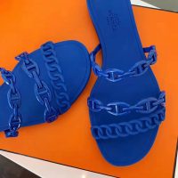 Hermes Women Rivage Sandal Summer TPU Sole-Blue