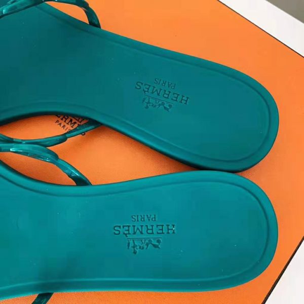 Hermes Women Rivage Sandal Summer TPU Sole-Green (10)
