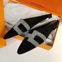 Hermes Women Roxane Mule Shoes Black