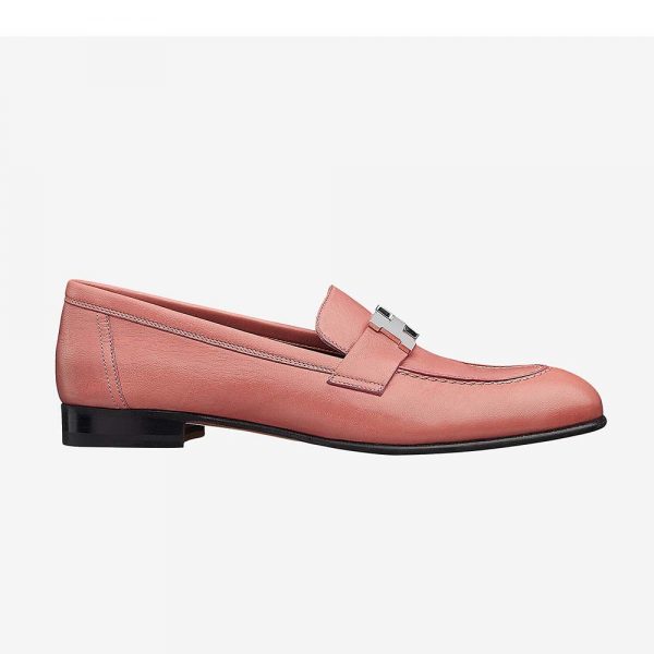 Hermes Women Shoes Paris Loafer-Pink