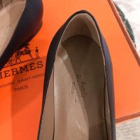 Hermes Women Shoes Pegase Ballerina in Calfskin-Black