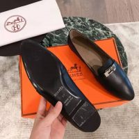 Hermes Women Shoes Pegase Ballerina in Calfskin-Black