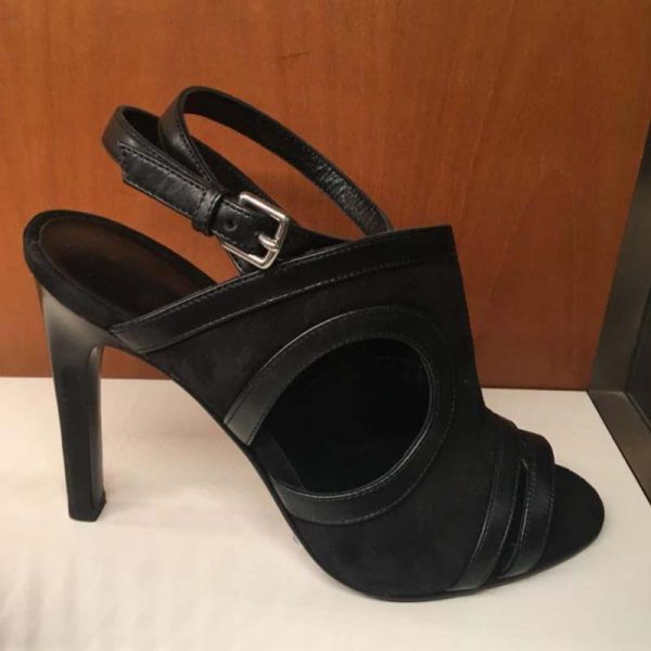 Hermes Women Shoes Rafaella Sandal 10.5cm Heel-Black (1)