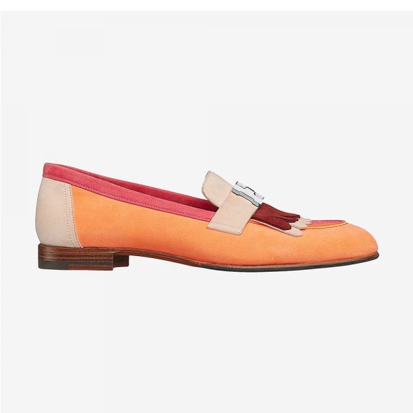 Hermes Women Shoes Royal Loafer-Pink