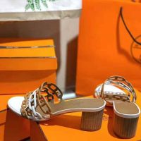 Hermes Women Tandem Sandal in Nappa Leather 5.1cm Heel-Brownppa Leather 5.1cm Heel-Brown (1)