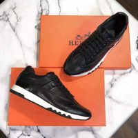 Hermes Women Trail Sneaker in Calfskin-Black