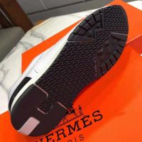Hermes Women Trail Sneaker in Calfskin-White