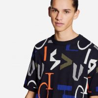 Louis Vuitton LV Men LV Electric Intarsia T-Shirt-Blue