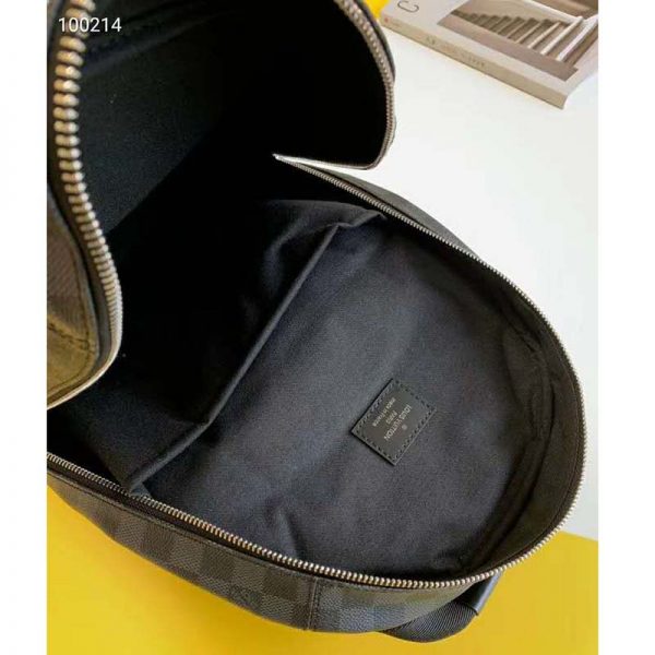 Louis Vuitton LV Men Michael Backpack Damier Graphite Canvas-Grey (10)